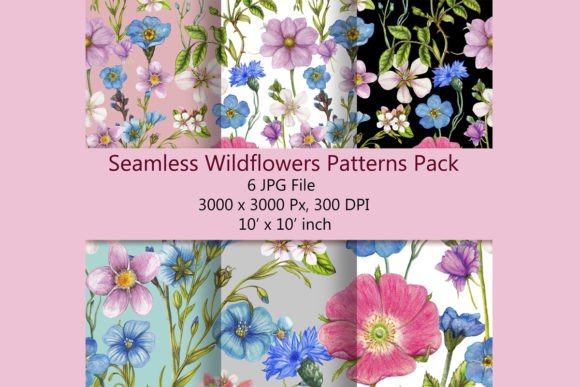 Beautiful Wildflowers Patterns Pack