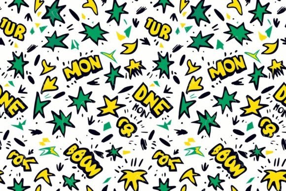 Cartoon Comic Book Explosion Patterns
