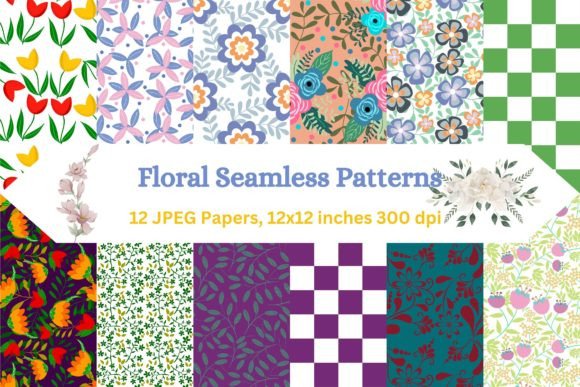 Floral Fantasy Seamless Patterns: Elevate Your Creative Projects with Timeless Elegance