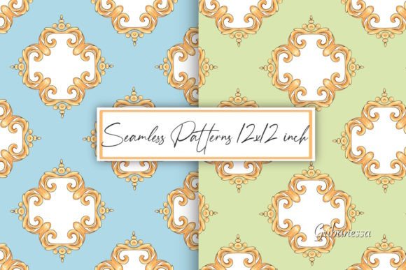 Green and Blue Ornamental Patterns: A Timeless Blend of Tradition and Versatility