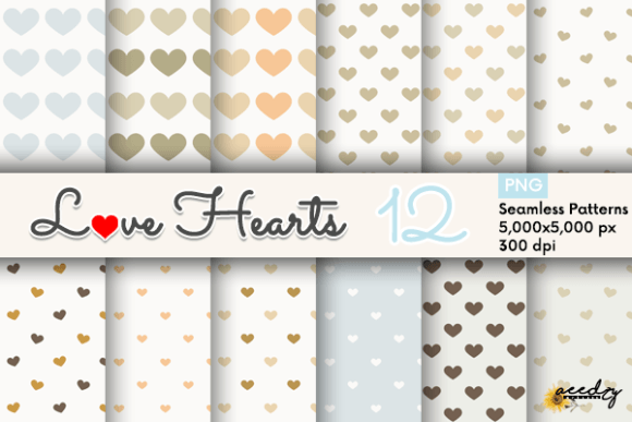 Love Pastel Hearts Patterns: A Versatile Design Asset for Modern Creatives