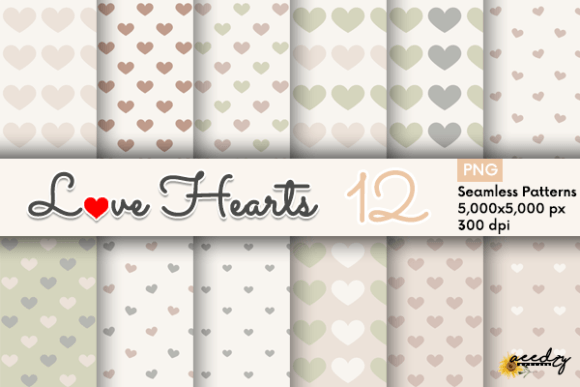 Love Soft Hearts Patterns: A Versatile Design Resource for Creative Projects