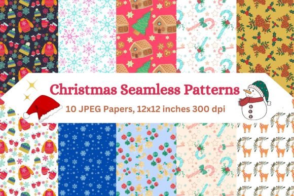 Merry Bright Christmas Patterns