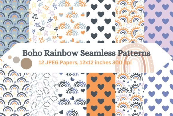 Mystical Boho Rainbow Patterns: Elevating Creativity with Strategic Design