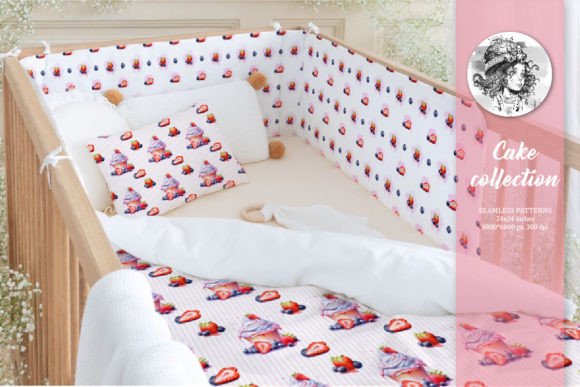 Set of Seamless Patterns of Muffins: A Versatile Design Resource for Creative Projects