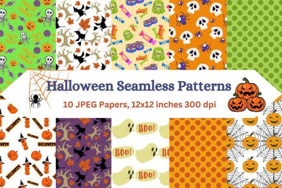 Spooky Nightmares Halloween Patterns: A Deep Dive into Digital Paper Design