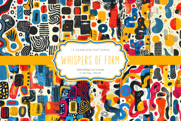 Whispers of Form Seamless Patterns